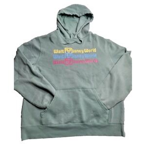 Disney Parks‎ Walt Disney World Unisex Light Green Classic Hoodie; Size M